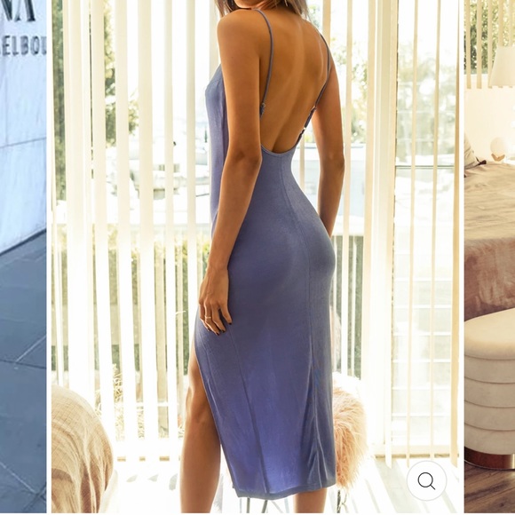 JAUS Carter Slip Dress - Periwinkle - Picture 2 of 6